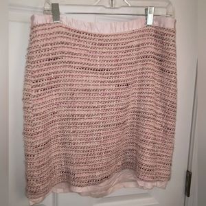 Kenneth Cole Pink Tweed Pencil Skirt size 10